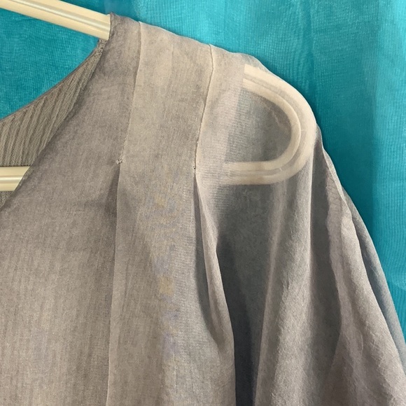 Smoky Blue summer dress (S) - Picture 3 of 5